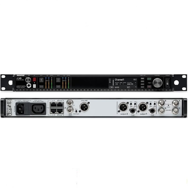SHURE AD4DE-  AXIENT DIGITAL -   . AD4D+RECIEVER WITH CASCADE ONLY UP TO 2 RCVRS