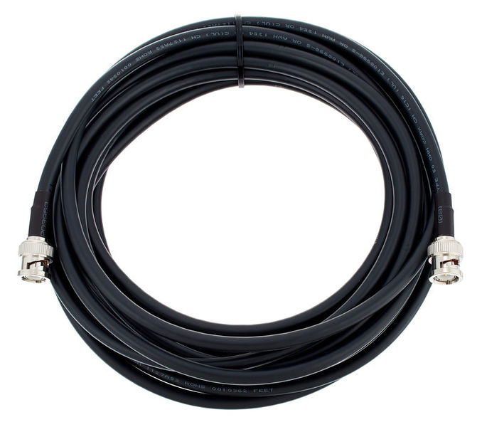 8SHURE RFV-RG8X50 - 50' RG8X Cable, BNC-Male; 15m